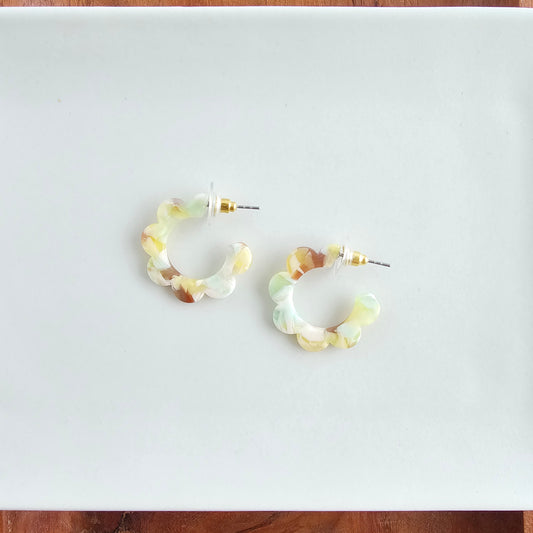 Flora Mini Hoops - Citron Zest