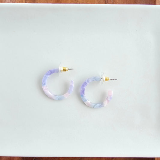 Cam Mini Hoops - Pastel Prism
