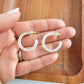 Cam Mini Hoops - Opalite