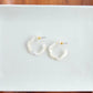 Posey Mini Hoops - Ivory
