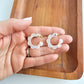 Flora Mini Hoops - Opalite