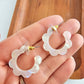 Flora Mini Hoops - Opalite