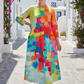 Spring Summer Multi Color Dress