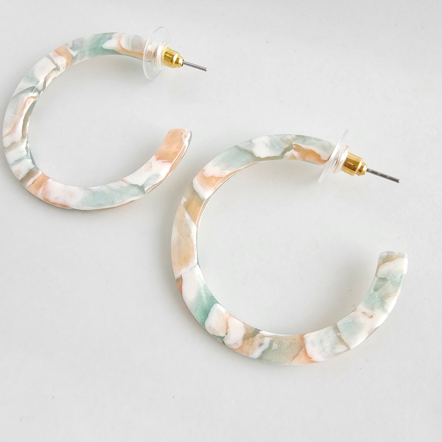 Camy Hoops - Creamsicle Mint