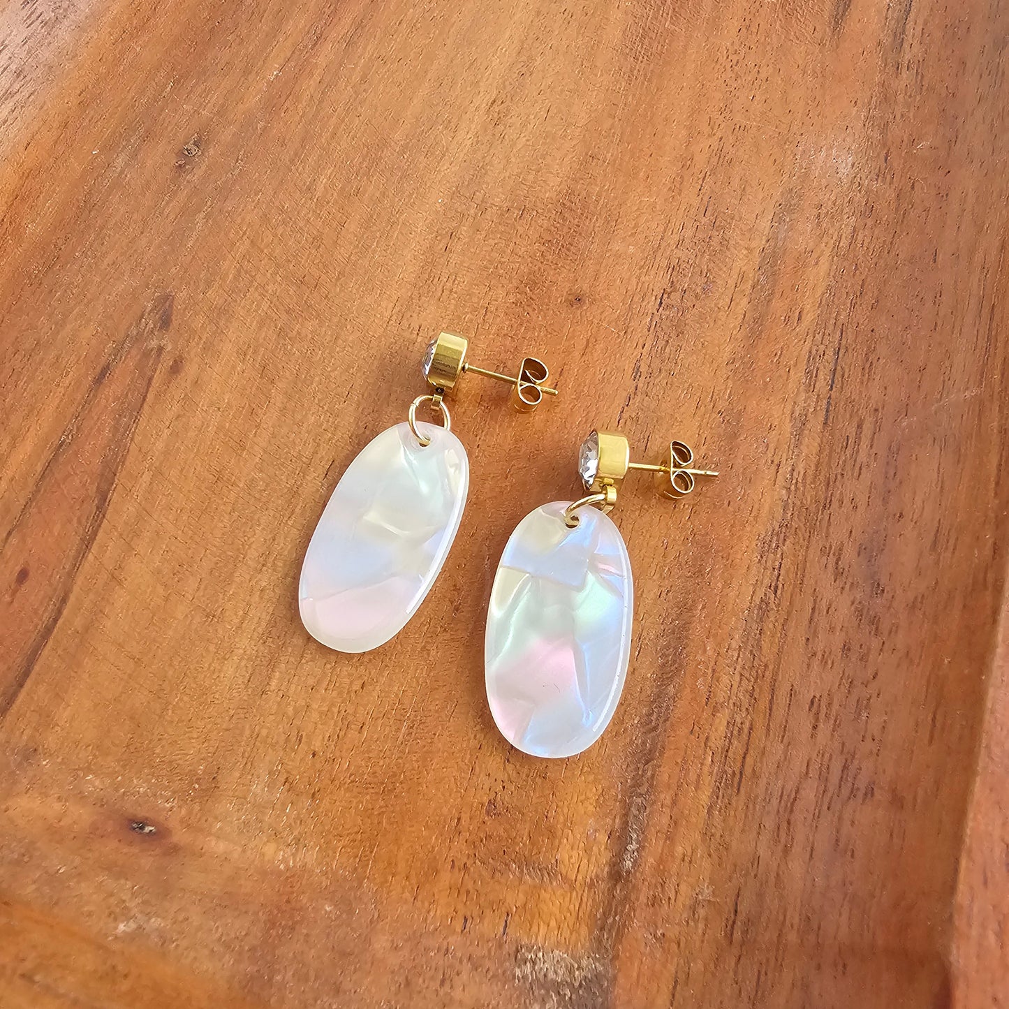 Lucy Earrings - Opalite