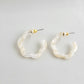 Posey Mini Hoops - Ivory