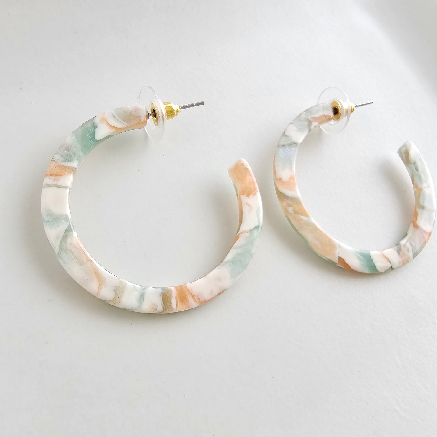 Camy Hoops - Creamsicle Mint