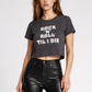 Rock'n'Roll Til I Die Cropped Tee - Vintage Rebel Graphic Shirt