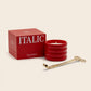 Soy Wax Ceramic Candle & Wick Trimmer Set