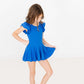Royal Blue S/S Twirl Leotard