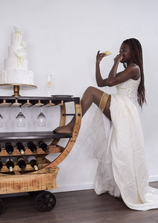 Bridal Ruby Thigh Highs