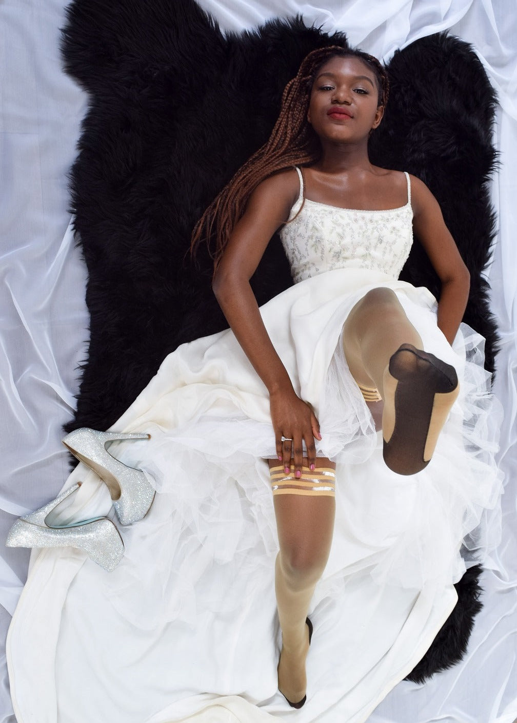 Bridal Ruby Thigh Highs