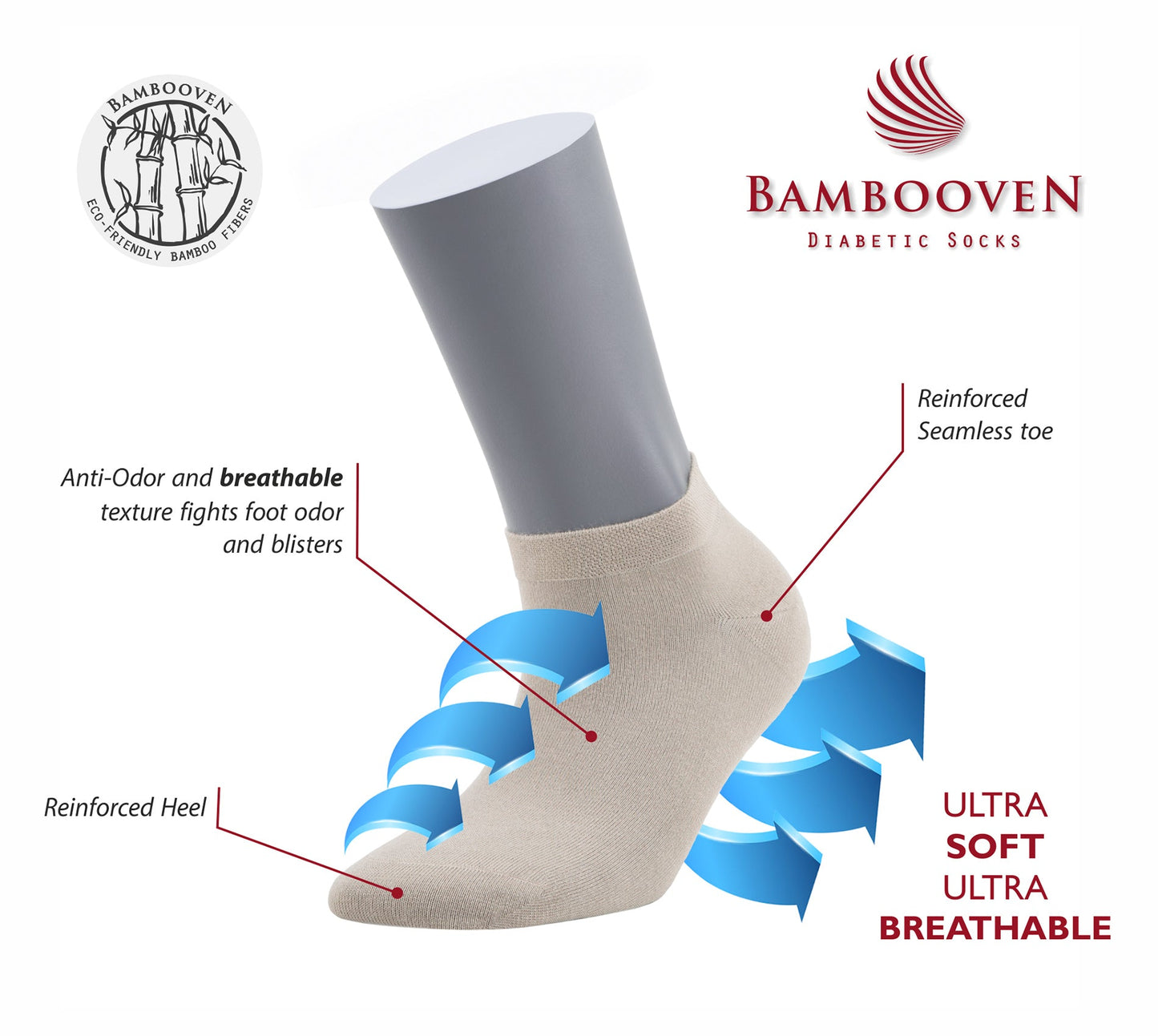 Women’s Bamboo Ankle Socks 3-Pack