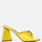 Salisbury Horsebit Buckle Triangular Block Heel Sandals