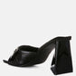 Salisbury Horsebit Buckle Triangular Block Heel Sandals
