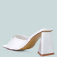 Salisbury Horsebit Buckle Triangular Block Heel Sandals