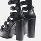 Sarouchi Caged Gladiator Platform Sandals