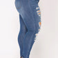 Sasha high Rise Medium Washed Distressed Jeans