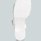 Sawor Recycled Leather High Block Sandals