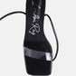 Scansta Lace Up Rhinestone Embellished Heel Sandals