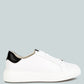 Schick Lace Up Leather Sneakers