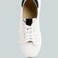 Schick Lace Up Leather Sneakers