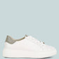 Schick Lace Up Leather Sneakers