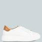 Schick Lace Up Leather Sneakers