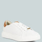 Schick Lace Up Leather Sneakers