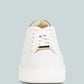Schick Lace Up Leather Sneakers