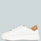 Schick Lace Up Leather Sneakers
