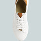 Schick Lace Up Leather Sneakers