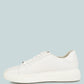 Schick Lace Up Leather Sneakers