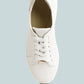 Schick Lace Up Leather Sneakers