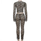 See Through Bodycon Pants Set