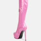 Shawtie High Heel Stretch Patent Calf Boots