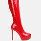 Shawtie High Heel Stretch Patent Calf Boots