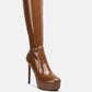 Shawtie High Heel Stretch Patent Calf Boots