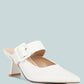 Shein Star Slim Block Heel Mules