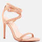Sherri High Heeled Faux Suede Sandals