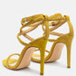 Sherri High Heeled Faux Suede Sandals