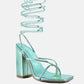 Shewolf Lace Up High Heel Sandals