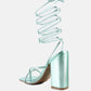 Shewolf Lace Up High Heel Sandals