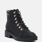 Shirly Quilt Collared Ankle Boots
