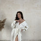 Silk Long Robe with Cuffs