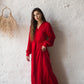 Silk Long Robe with Cuffs