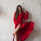 Silk Long Robe with Cuffs