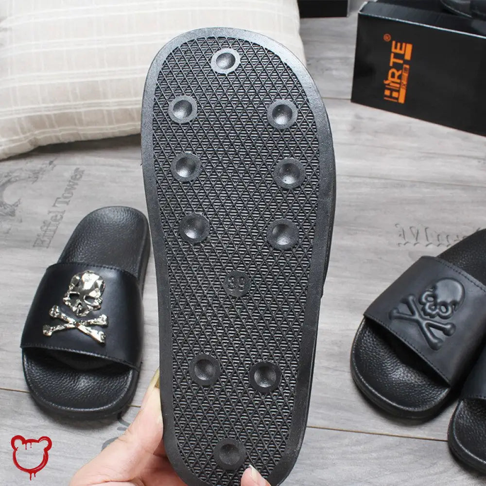 “2 Die 4” Skull Slippers