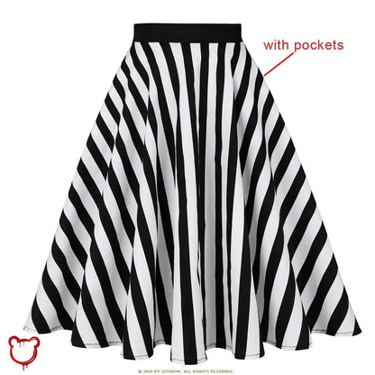 “Seeing Stripes” Plaid Skirt
