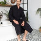 Waffle Kimono Spa Bathrobe -  Absorbent, Lightweight